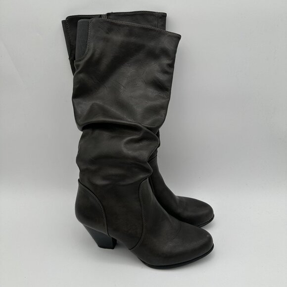 Cliffs By White Mountain Womens Black Faux Leather Boots Size 9M ID 036-C18354 - Picture 3 of 6